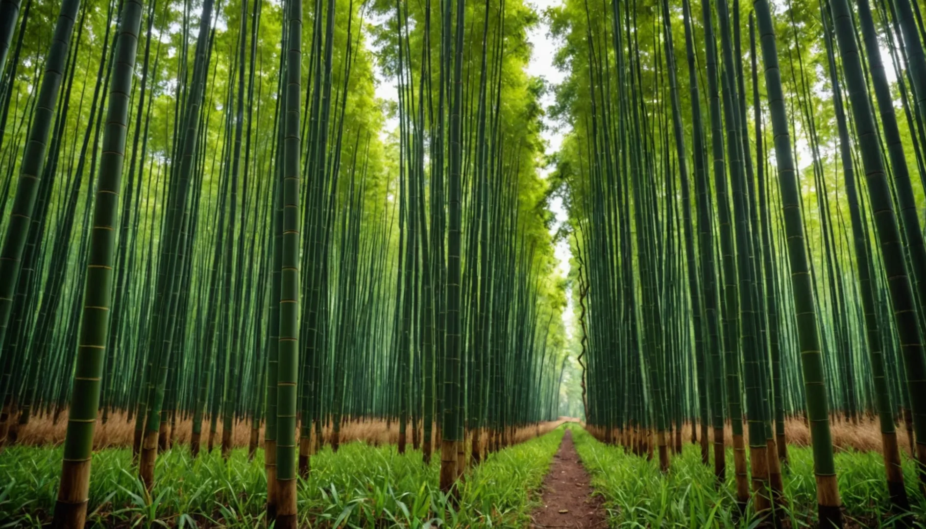 Bamboo plantation and sustainably managed forest comparison